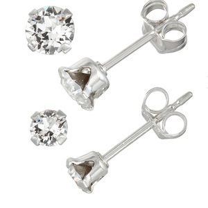 Sterling Silver studs 2 pairs